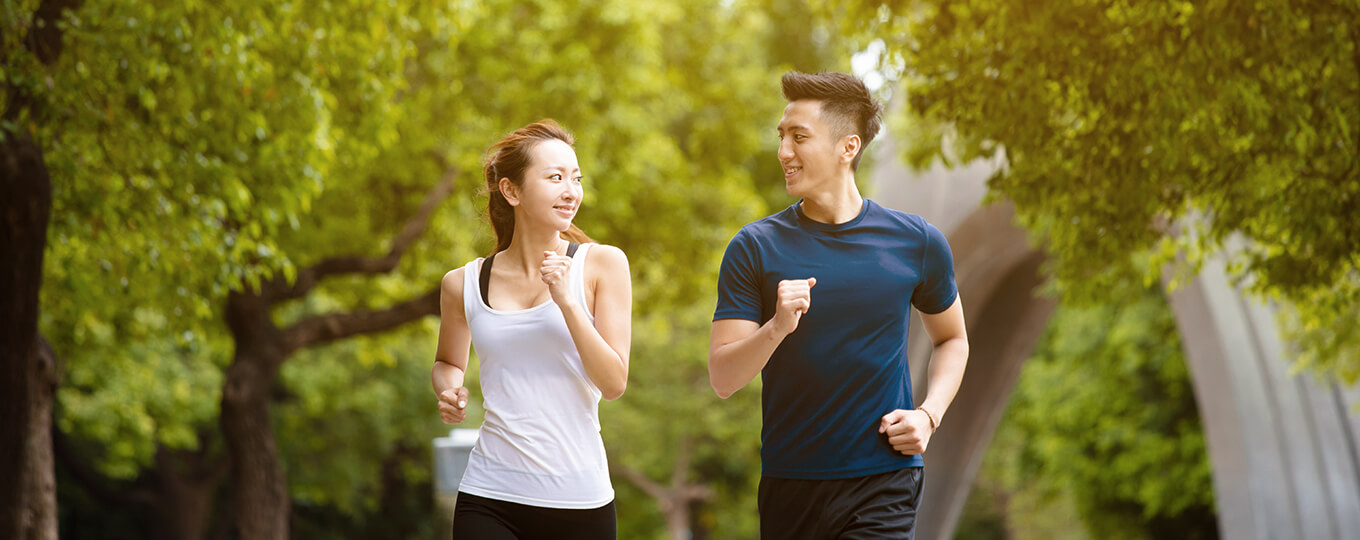 ออกกำลังกายในสวน